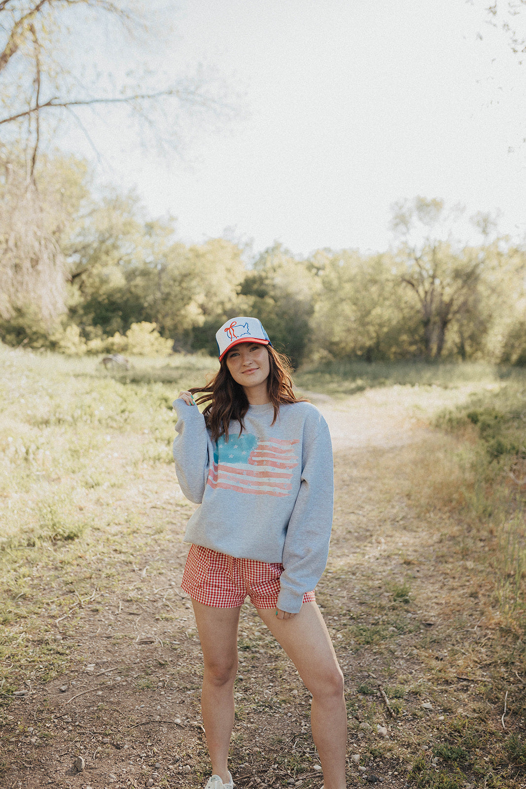 Distressed Flag Sweatshirt