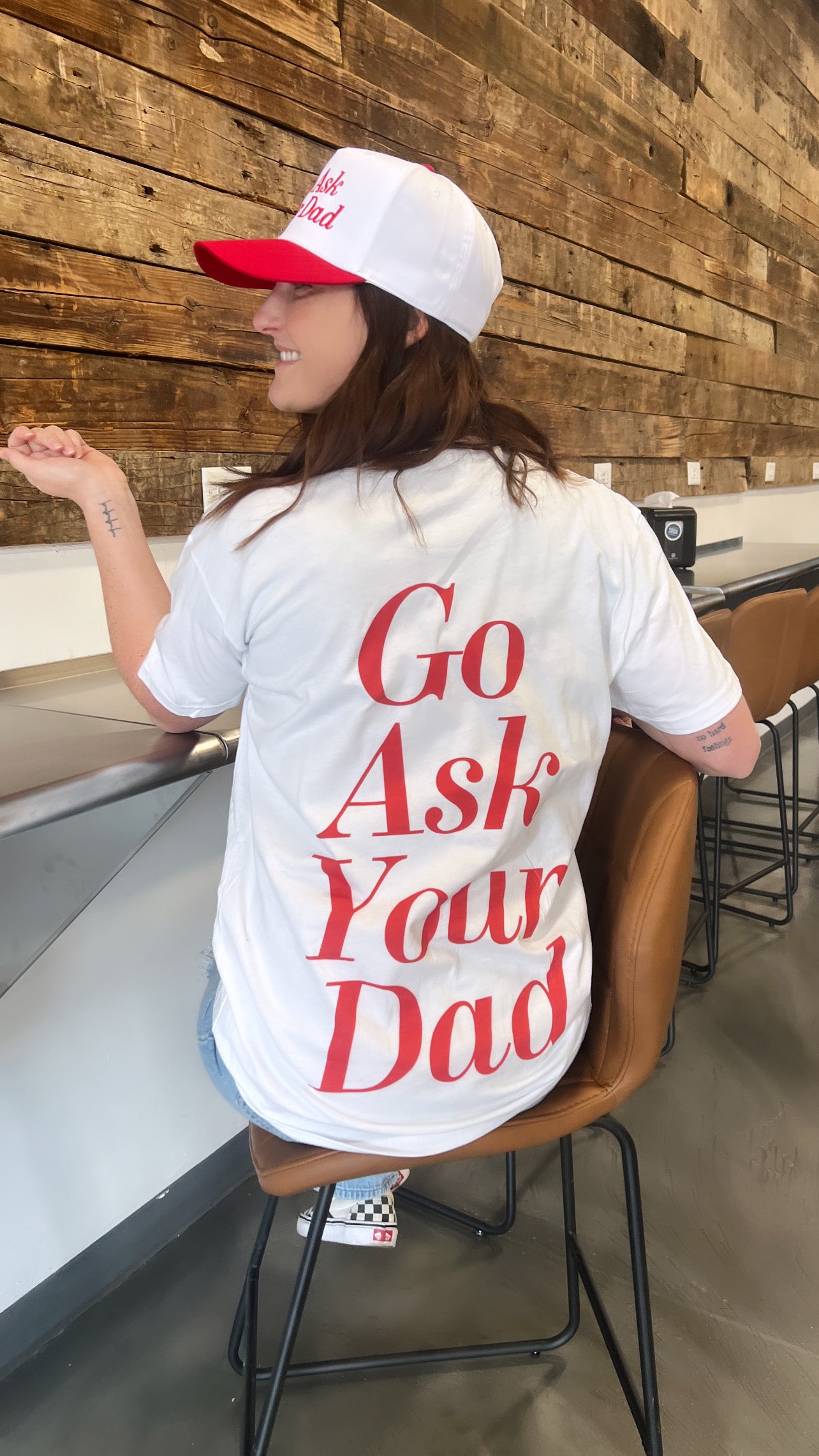 Go Ask Your Dad Front + Back Tee