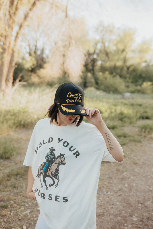 Country and Western Gold Leaf Trucker