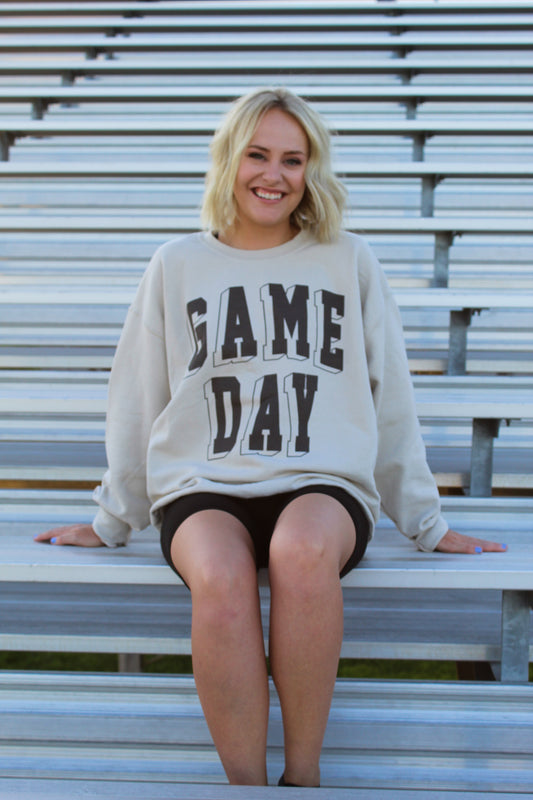 Game day Cream Crewneck