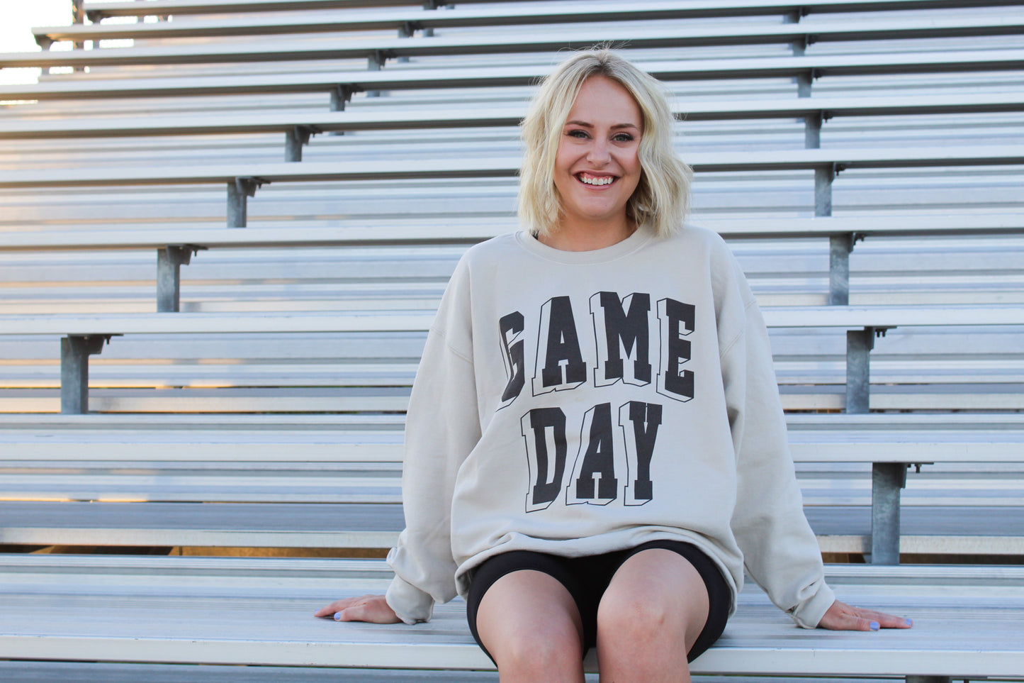 Game day Cream Crewneck