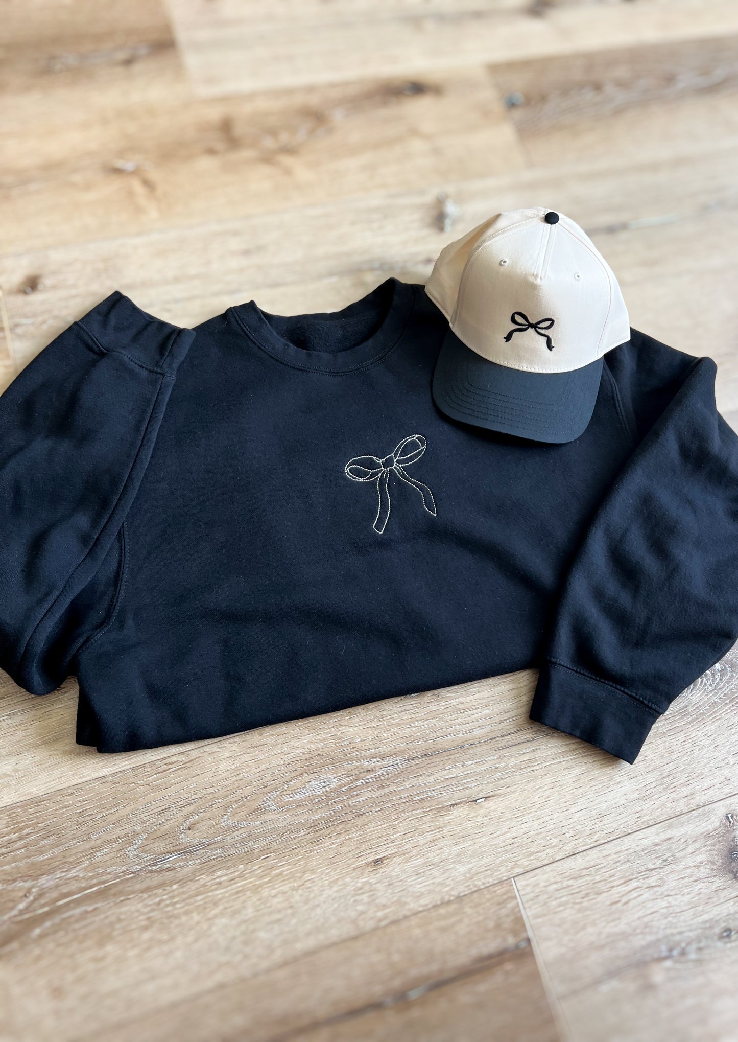 Embroidered Bow Trucker Hat