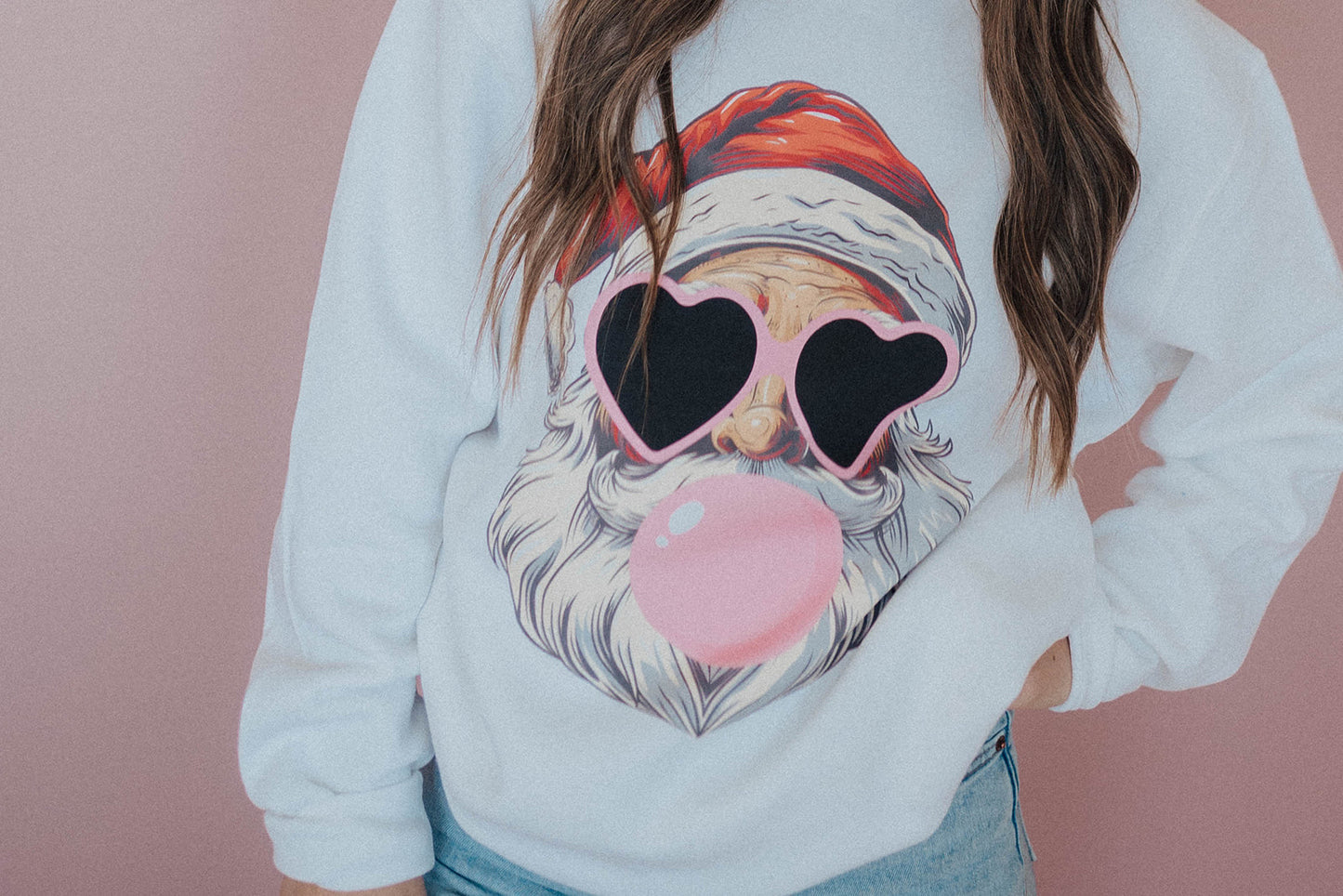 Double Bubble Santa Crewneck