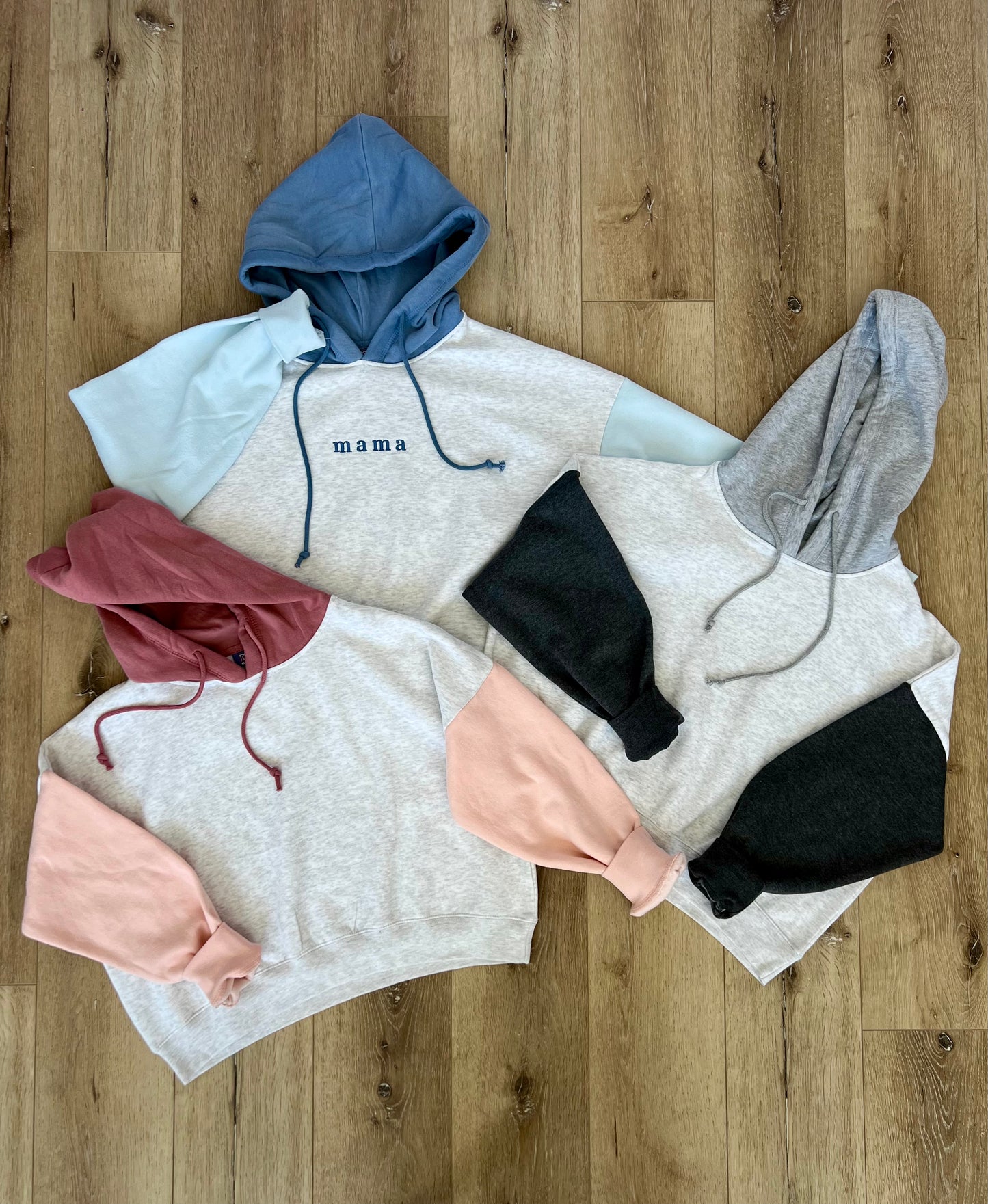 Custom colorblock hoodie best sale