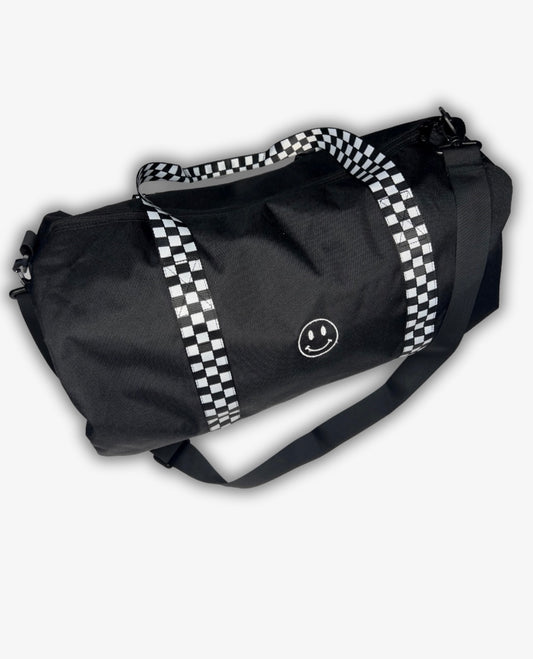 Smiley Checkered Duffel Bag